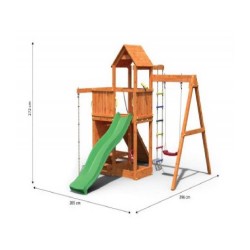 Complex de joacă 7în1 + Cadou leagăn și tobogan, Fungoo Activer-5