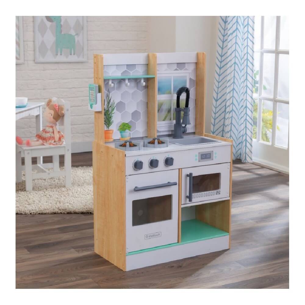 Bucătărie de lemn copii Natural