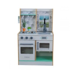 Bucătărie de lemn copii Natural-2