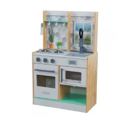 Bucătărie de lemn copii Natural-3