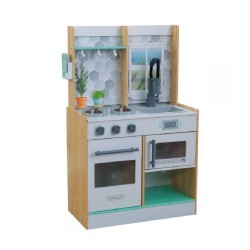 Bucătărie de lemn copii Natural-4