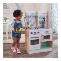 Bucătărie de lemn copii Natural-5