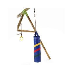 Leagăn din lemn pentru copii Capuchin Plum, 4 locuri-4