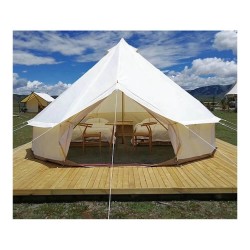 Cort glamping pentru 4 anotimpuri Oliver 6 m, pânză Oxford, 6-10 persoane-2
