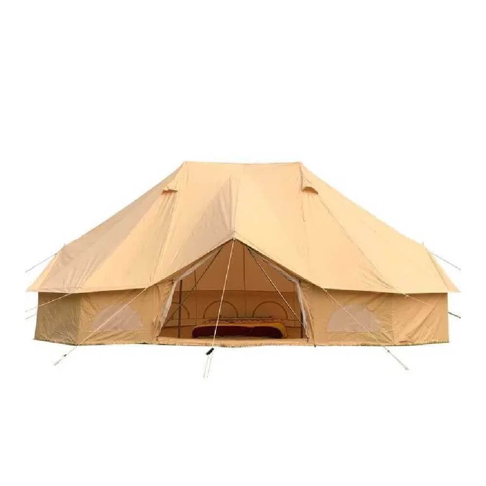 Cort glamping pentru 4 anotimpuri Oliver 4x6 m, pânză Oxford, 4-12 persoane