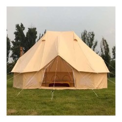 Cort glamping pentru 4 anotimpuri Oliver 4x6 m, pânză Oxford, 4-12 persoane-4
