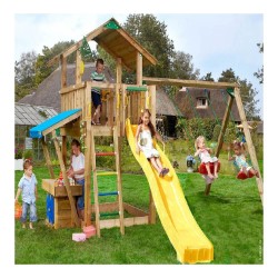 Loc de joacă Jungle Gym - Turn Chalet + Modul Minimarket + Swing-1