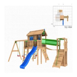 Loc de joacă Jungle Gym - Combo, natur-1