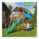 Loc de joacă Jungle Gym - Turn Cottage + Modul Swing + Minipicnic