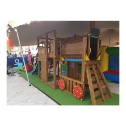 Loc de joacă Jungle Gym - Turn Farm + Modul Train-5