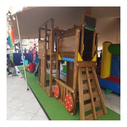 Loc de joacă Jungle Gym - Turn Farm + Modul Train-6
