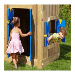 Loc de joacă Jungle Gym - Turn Lodge + Modul Playhouse + Swing-4