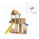 Loc de joacă Jungle Gym - Turn Mansion + Modul Minipicnic + Minimarket