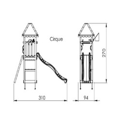 Turn copii Jungle Gym mini - Cirque-4