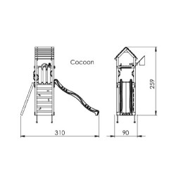 Turn copii Jungle Gym mini - Cocoon-2