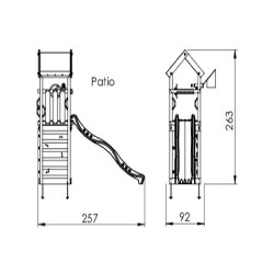 Turn copii Jungle Gym mini - Patio-2
