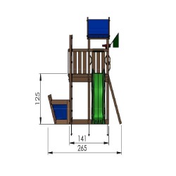 Turn copii Jungle Gym mini - Viking-2