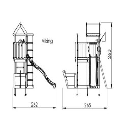 Turn copii Jungle Gym mini - Viking-5