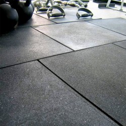 Pavele cauciuc plane Colonial 50 x 50 cm 3 cm Negru Beton