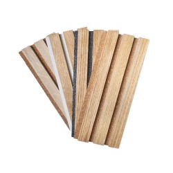 Panou riflaj din lemn de stejar Artemis 250x48 cm suport plută albă-7
