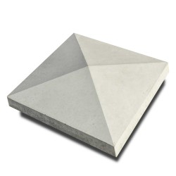 Capac stâlp gard beton 30 x 30 cm Gri Beton Pătrat