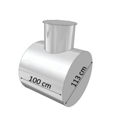 Rezervor apă subteran orizontal 1000 L-1