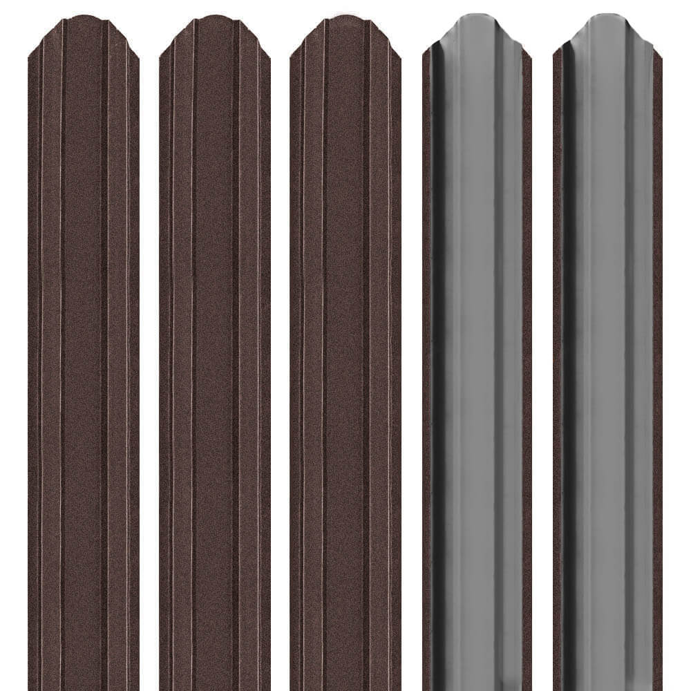 Șipcă metalică 2D Ronin 0,45 mm x 9 cm maro închis mat + Șuruburi gratuite