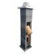 Coș fum ceramic profesional Venera 4 m x 180 mm, racord 90°