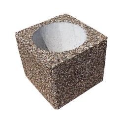 Ghiveci flori stradal Lapis pătrat-1