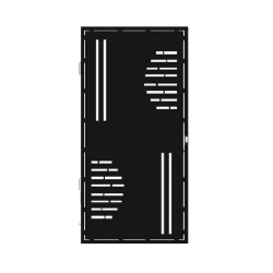 Poartă din tablă decupată Astoria 168 cm 88 cm Tablă decupată Pietonal Astoria