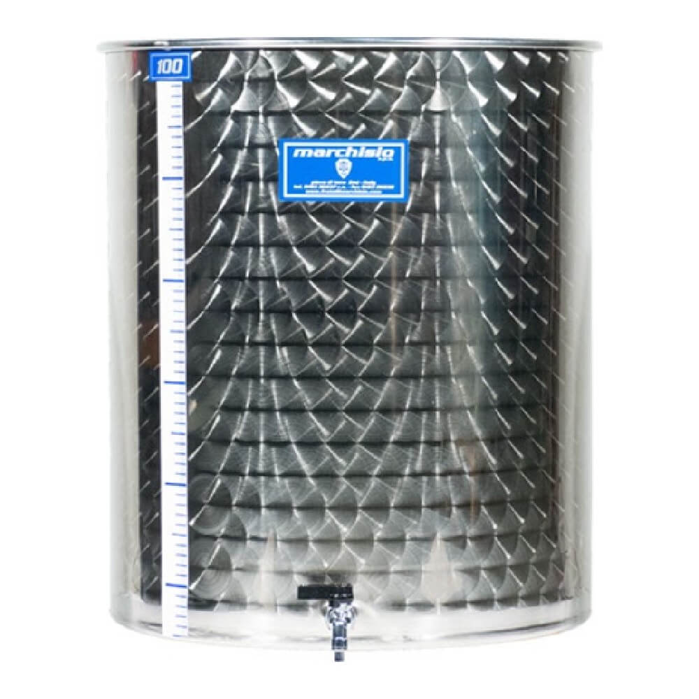 Cisternă inox Asconi 100 L - model B, depozitare / fermentare + Cadou Accesorii
