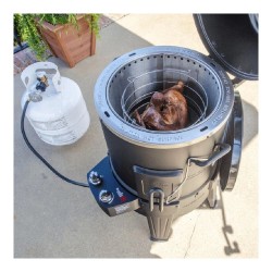 Afumătoare pe gaz cu grill și cuptor Char-Broil-8