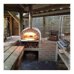 Cuptor pizza pe lemne PortoForno din cărămidă + Cadou Accesorii-17
