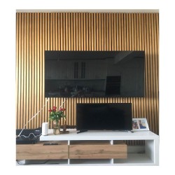 Panou riflaj din lemn de stejar Artemis 250x48 cm suport plută albă-11
