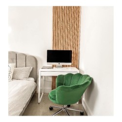 Panou riflaj din lemn de stejar Artemis 280x48 cm suport plută neagră-7