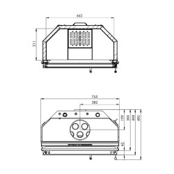 Termoșemineu pe lemne Hitze Albero Aquasystem 16 kW-4