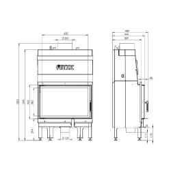 Termoșemineu pe lemne Hitze Albero Aquasystem 16 kW-5