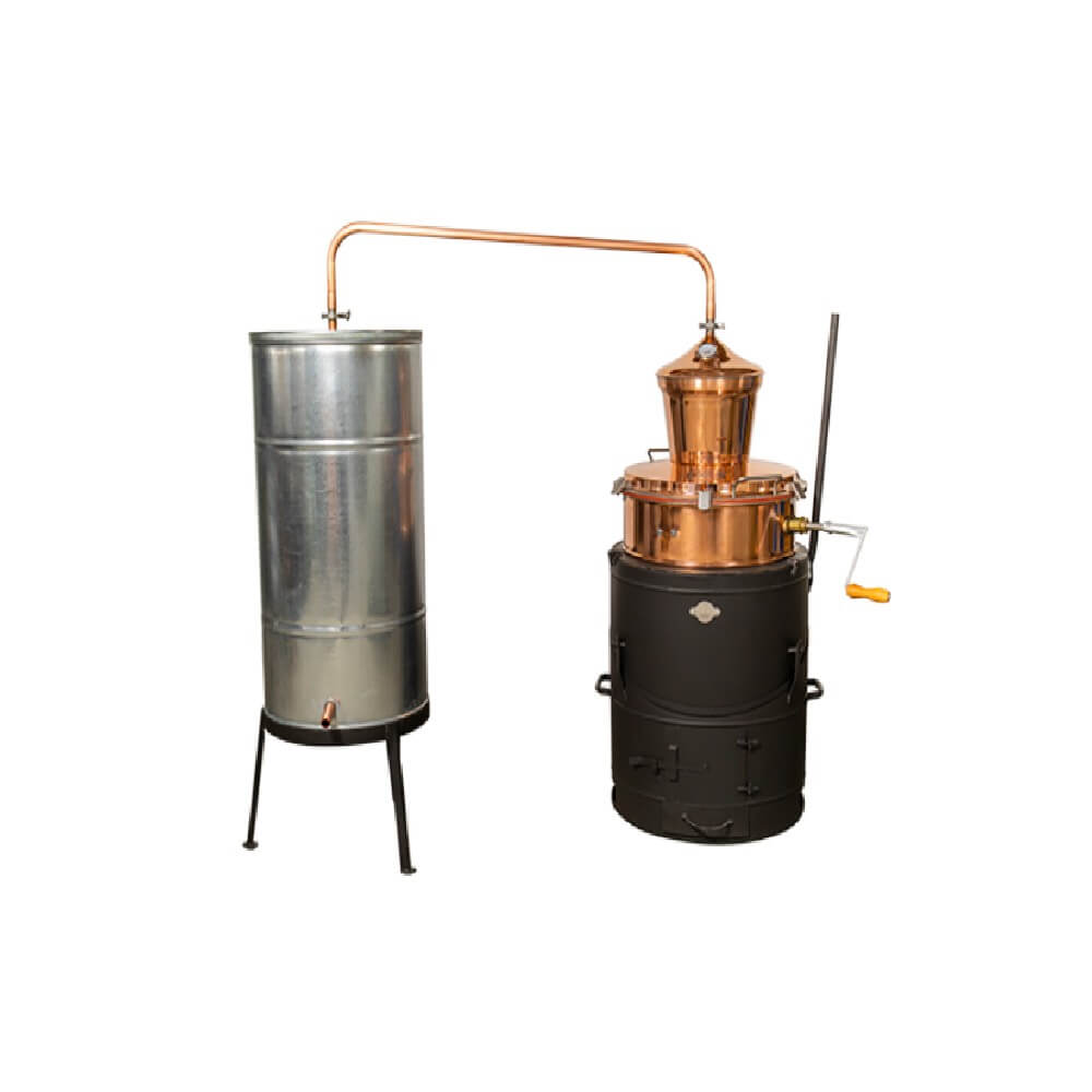 Cazan țuică 60 L Agent, basculant cu amestecător + vas răcire