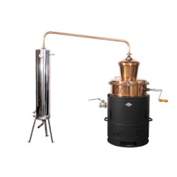 Cazan țuică 100 L President, cu amestecător manual + vas răcire-2