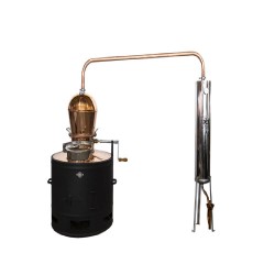 Cazan țuică 120 L President, cu amestecător manual + vas răcire-2