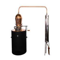 Cazan țuică 200 L President, cu amestecător manual + Vas răcire-1