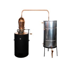 Cazan țuică 200 L President, cu amestecător manual + Vas răcire-2