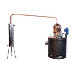 Cazan țuică 200 L President, cu amestecător automat + Vas răcire-1