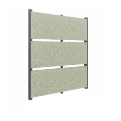 Panou gard din plăci fibrociment Veles Modern, 1,3x2,5 m, travertin, fără stâlpi-1