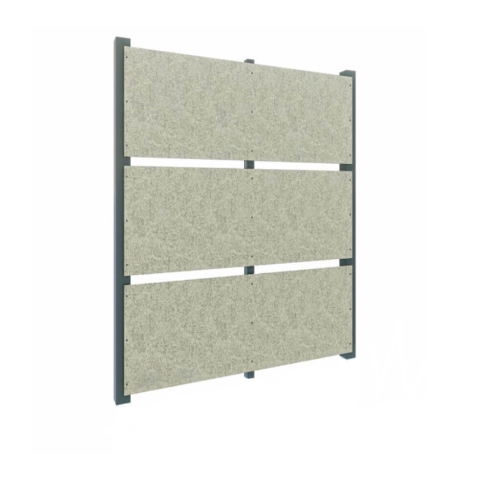 Panou gard din plăci fibrociment Veles Modern, 1,3x2,5 m, travertin, fără stâlpi