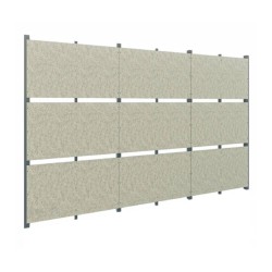 Panou gard din plăci fibrociment Veles Modern, 1,3x2,5 m, travertin, fără stâlpi-2
