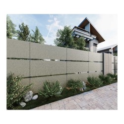 Panou gard din plăci fibrociment Veles Modern, 1,3x2,5 m, travertin, fără stâlpi-3