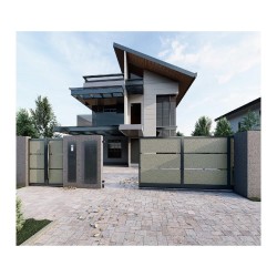 Panou gard din plăci fibrociment Veles Modern, 1,3x2,5 m, travertin, fără stâlpi-4