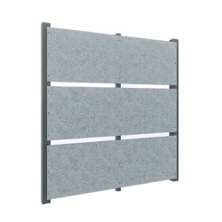 Panou gard din plăci fibrociment Veles Modern, 1,9x2,5 m, gri deschis, fără stâlpi-1