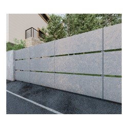 Panou gard din plăci fibrociment Veles Modern, 1,9x2,5 m, gri deschis, fără stâlpi-4
